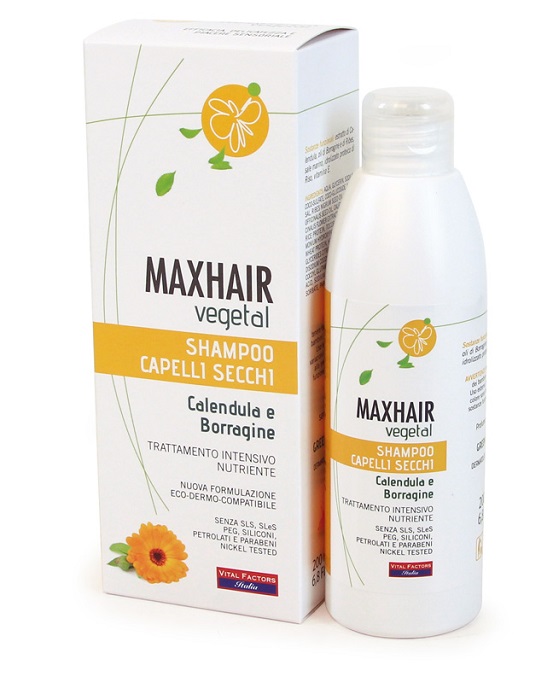 MAXHAIR VEGETAL SHAMPOO CAPELLI SECCHI 200 ML - Farmapre