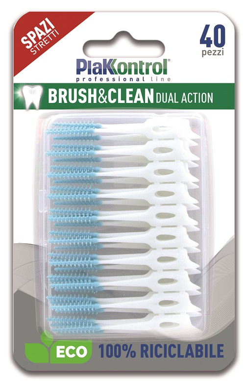 PLAKKONTROL BRUSH & CLEAN SCOVOLINI SPAZI STRETTI 40 PEZZI - Farmapre