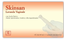 SKINSAN LAVANDA VAGINALE 4 FLACONI 140 ML + 4 CANNULE VAGINALI MONOUSO IN BLISTER - Farmapre