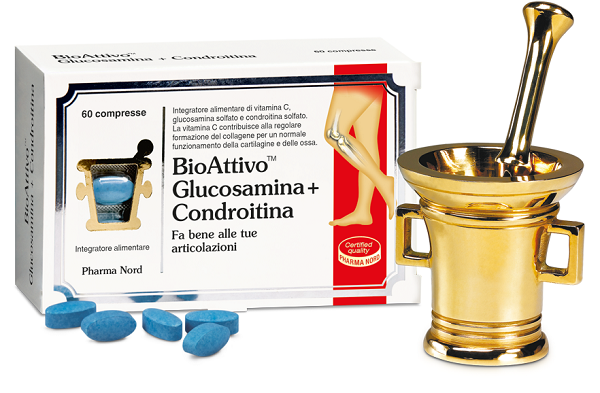 BIOATTIVO GLUCOSAMINA + CONDROITINA 60 COMPRESSE - Farmapre