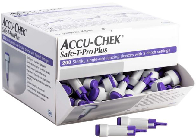 LANCETTE PUNGIDITO ACCU-CHEK SAFE T PRO PLUS PD 200 PEZZI - Farmapre
