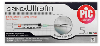 SIRINGA PIC ULTRAFINE 5 ML AGO 14 10 PEZZI - Farmapre