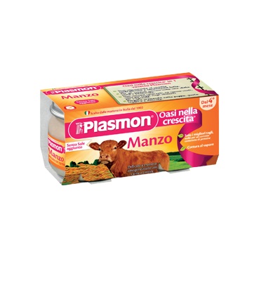 PLASMON OMOGENEIZZATO MANZO 4 X 80 G - Farmapre