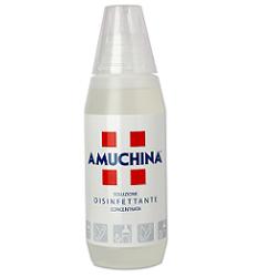 DISINFETTANTE IGIENIZZANTE A BASE DI IPOCLORITO DI SODIO ANTIMICROBICO AD AMPIO SPETTRO D'AZIONE AMUCHINA LIQUIDA 100% 500 ML - Farmapre