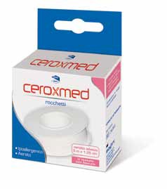 CEROTTO ADESIVO IN ROCCHETTO CEROXMED IN TESSUTO NON TESSUTO AERATO IPOALLERGENICO BIANCO 500X1,25 CM 1 PEZZO - Farmapre