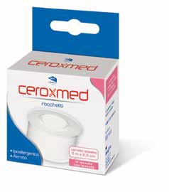 CEROTTO ADESIVO IN ROCCHETTO CEROXMED IN TESSUTO NON TESSUTO AERATO IPOALLERGENICO BIANCO 500X2,5 CM 1 PEZZO - Farmapre
