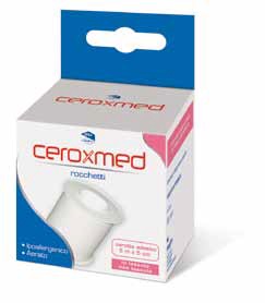 CEROTTO ADESIVO IN ROCCHETTO CEROXMED IN TESSUTO NON TESSUTO AERATO IPOALLERGENICO BIANCO 500X5 CM 1 PEZZO - Farmapre