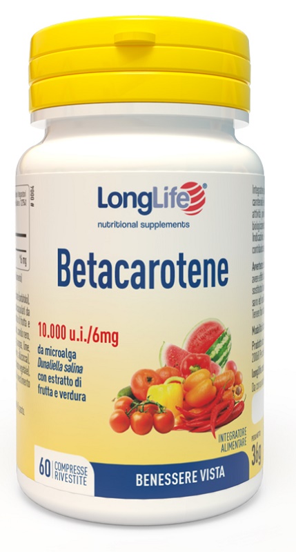 LONGLIFE BETACAROTENE 60 COMPRESSE - Farmapre