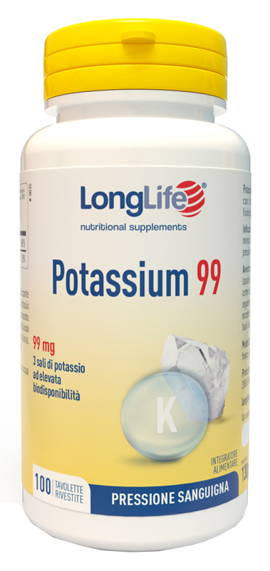 LONGLIFE POTASSIUM 99 100 TAVOLETTE RIVESTITE - Farmapre