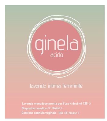 LAVANDA INTIMA FEMMINILE GINELA ACIDO 4 DOSI X 125 ML + CANNULA VAGINALE - Farmapre