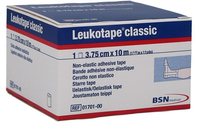 LEUKOTAPE BENDA ANELASTICA PER BENDAGGI FUNZIONALI 3,75X100 CM - Farmapre