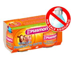 PLASMON OMOGENEIZZATO VITELLO PROSCIUTTO COTTO 80 G X 2 PEZZI - Farmapre