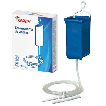 ENTEROCLISMA DA VIAGGIO KLISTER IN GOMMA CON CANNULA ANALE EVAGINALE 2 LITRI - Farmapre