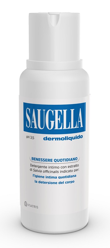 SAUGELLA DERMOLIQUIDO PH 3,5 DETERGENTE INTIMO BENESSERE QUOTIDIANO 250 ML - Farmapre