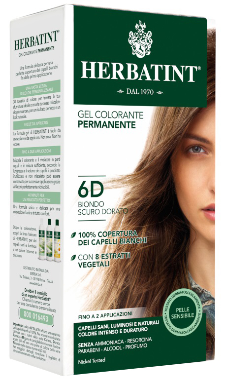 HERBATINT 6D BIONDO SCURO DORATO 150 ML - Farmapre