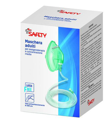 MASCHERA PER OSSIGENOTERAPIA CON TUBO 200CM - Farmapre