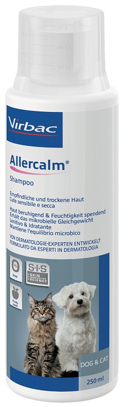 ALLERCALM SHAMPOO CUTE SENSIBILE E SECCA CANI E GATTI 250 ML - Farmapre