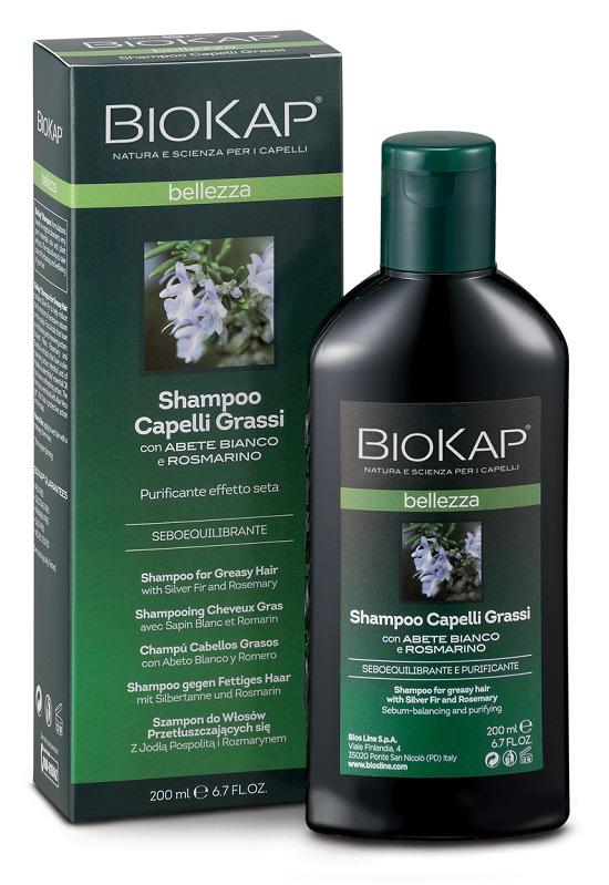 BIOKAP BELLEZZA SHAMPOO CAPELLI GRASSI 200 ML BIOSLINE - Farmapre