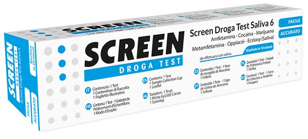 SCREEN DROGA TEST SALIVA 6 DROGHE - Farmapre