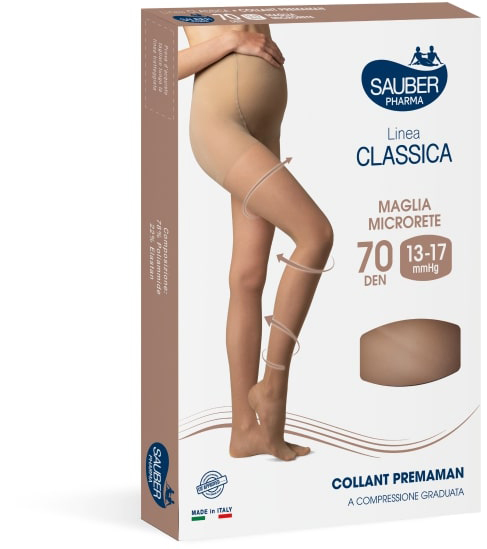 SAUBER COLLANT 70 DENARI PREMAMAN MAGLIA MICRORETE NEUTRO BEIGE 3 LINEA CLASSICA - Farmapre
