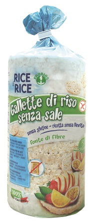 RICE&RICE GALLETTE DI RISO SENZA SALE E SENZA LIEVITO 100 G - Farmapre