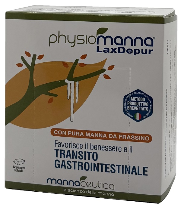 PHYSIOMANNA LAXDEPUR MANNITE DUFOUR 12 PANETTI SOLUBILI DA 10 G - Farmapre