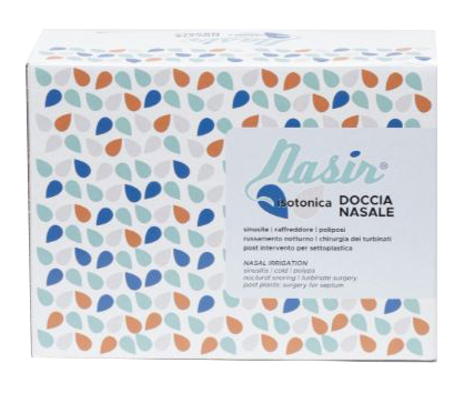 SOLUZIONE FISIOLOGICA ISOTONICA STERILE NASIR IN SCATOLA CON6 SACCHE VERSIONE LUER LOCK DA 500ML - Farmapre