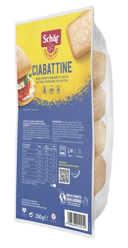 SCHAR CIABATTINA 200 G - Farmapre
