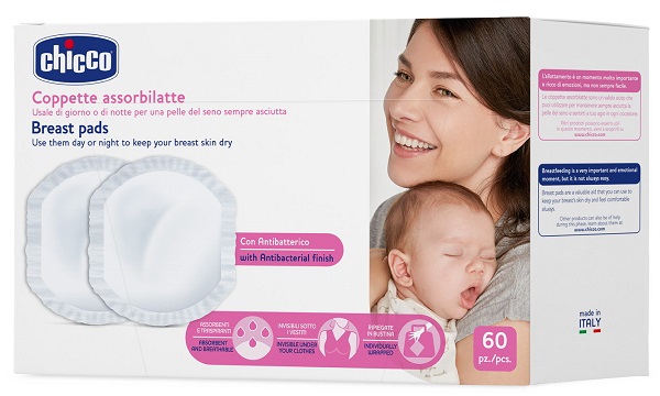 CHICCO COPPETTA ASSORBILATTE ANTIBATTERICA 60 PEZZI - Farmapre