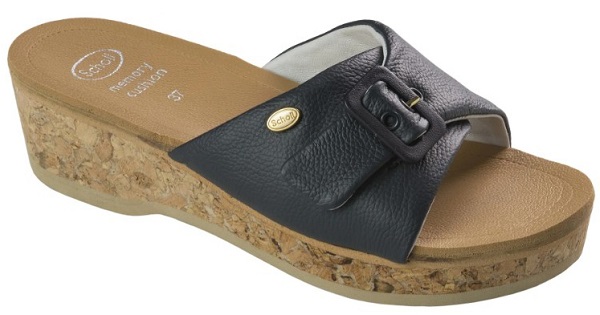WAPPY LEATHER WOMENS MEMORY CUSHION NAVY BLUE 37 - Farmapre