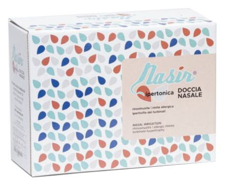 SOLUZIONE FISIOLOGICA IPERTONICA STERILE NASIR 8 SACCHE VERSIONE DA 250ML - Farmapre