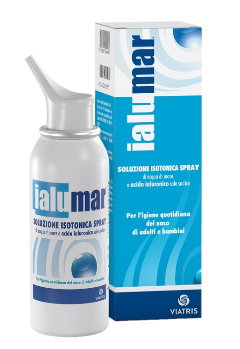 SOLUZIONE ISOTONICA SPRAY DI ACQUA DI MARE ACIDO IALURONICO SALE SODICO PER IGIENE NASO ADULTI E BAMBINI 100ML - Farmapre