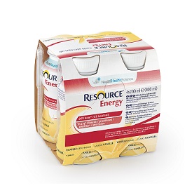 RESOURCE ENERGY VANIGLIA 4 BOTTIGLIE 200 ML NUOVO PACKAGING - Farmapre