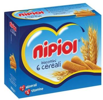NIPIOL BISCOTTINI 6 CEREALI 800 G - Farmapre