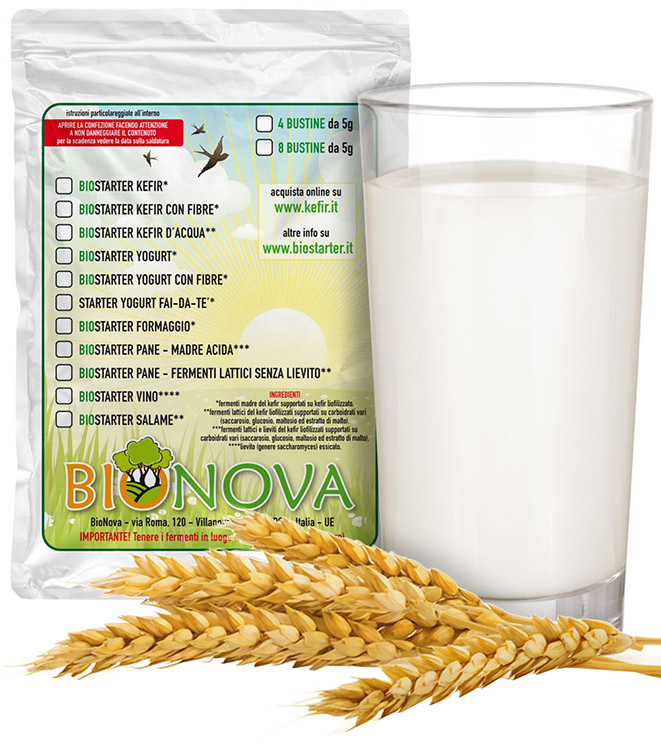 BIOSTARTER PER KEFIR 4 X 5 G - Farmapre