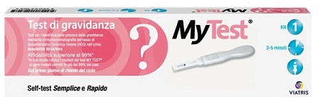 TEST DI GRAVIDANZA RAPIDO HCG MYTEST 1 PEZZO - Farmapre