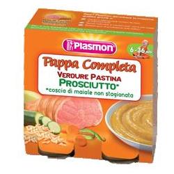 PLASMON OMOGENEIZZATO PAPPE PROSCIUTTO VERDURA PASTINA 190 G X 2 PEZZI - Farmapre