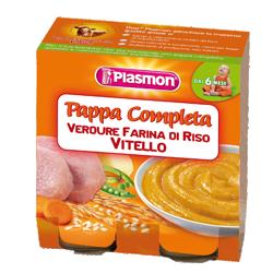 PLASMON OMOGENEIZZATO PAPPE VITELLO/VERDURA/RISO 190 G X 2 PEZZI - Farmapre