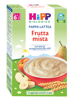 HIPP BIO PAPPA LATTEA FRUTTA MISTA 250 G - Farmapre