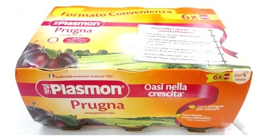 PLASMON OMOGENEIZZATO PRUGNA 6 X 104 G - Farmapre
