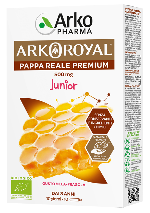 ARKOROYAL PAPPA REALE BIOLOGICA 500 MG 10 UNICA DOSE - Farmapre