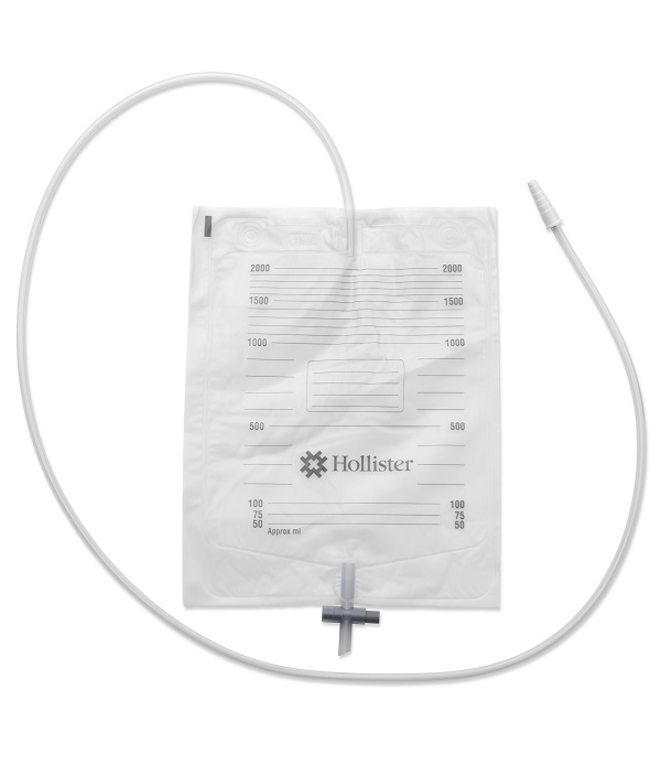 SACCA URINA DA LETTO HOLLISTER CON ANTIREFLUSSO E RUBINETTO DI SCARICO TUBO 130 CM 30 PEZZI - Farmapre