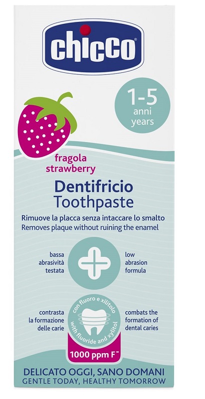 CHICCO DENTIFRICIO FRAGOLA 50 ML 12M+ CON FLUORO - Farmapre