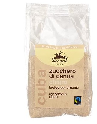 ZUCCHERO DI CANNA CHIARO BIO CUBA FAIRTRADE 500 G - Farmapre