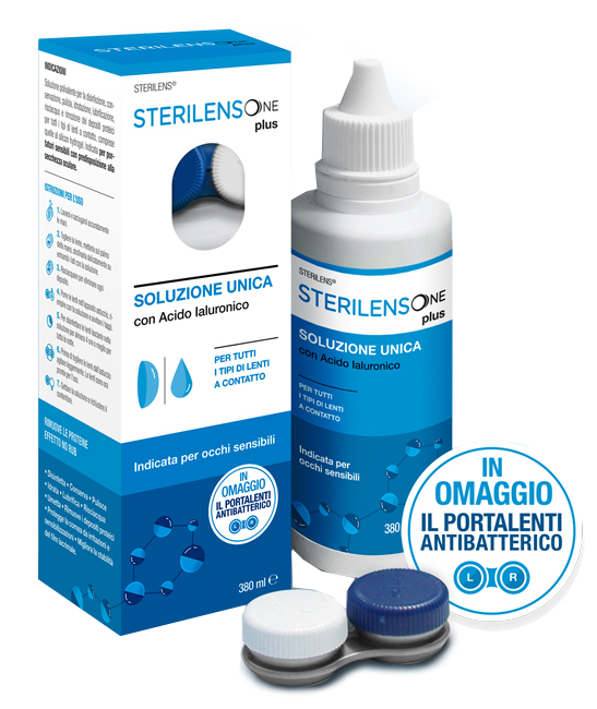 SOLUZIONE UNICA STERILENS ONE PLUS CON ACIDO IALURONICO 380 ML - Farmapre