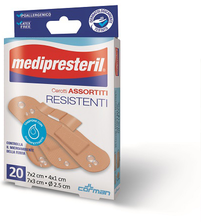 CEROTTI ASSORTITI MEDIPRESTERIL RESISTENTI 20 PEZZI - Farmapre