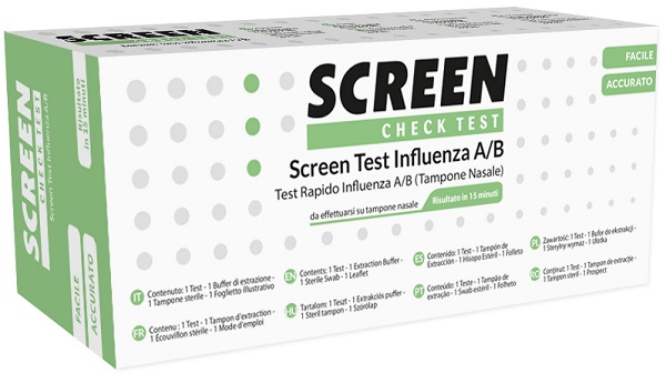 SCREEN TEST RAPIDO VIRUS INFLUENZA A/B TAMPONE NASALE/FARINGEO - Farmapre