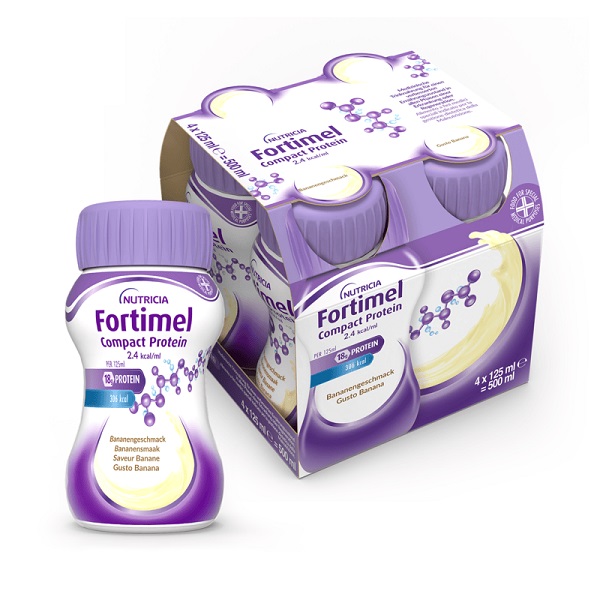 FORTIMEL COMPACT PROTEIN BANANA 4 BOTTIGLIE 125 ML - Farmapre