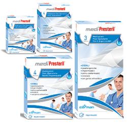 MEDICAZIONE POST OPERATORIA MEDIPRESTERIL IMPERMEABILE 10X15CM 4 PEZZI - Farmapre