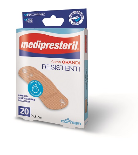 CEROTTO MEDIO MEDIPRESTERIL RESISTENTE 7X2CM 20 PEZZI - Farmapre